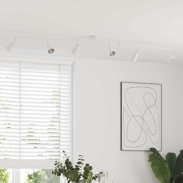 vidaXL Loftskastari Hvítt 176.5 x 13.5 x 12.5 cm Stál