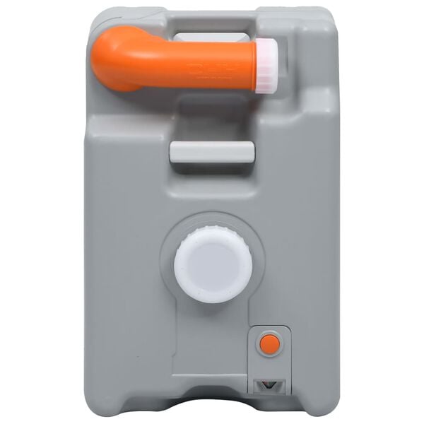 vidaXL Vatnstankur &aacute; Hj&oacute;lum fyrir &Uacute;tilegur 25 L Gr&aacute;r