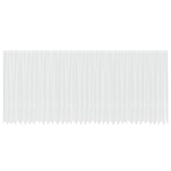 vidaXL Garnogard&iacute;na me&eth; gluggatj&ouml;ldum Hv&iacute;tt 900 x 240 cm P&oacute;l&yacute;ester