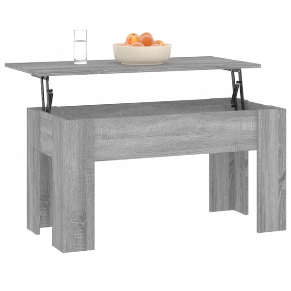 vidaXL S&oacute;fabor&eth; Gr&aacute;tt Sonoma 101x49x52 cm Samsettur Vi&eth;ur