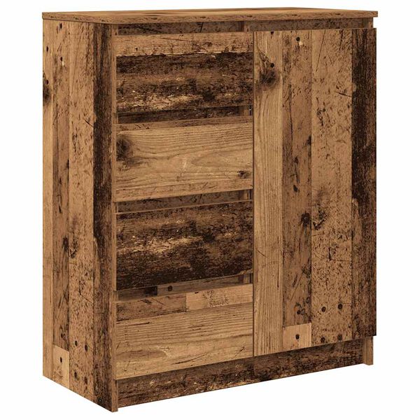 vidaXL skenkur me&eth; sk&uacute;ffum Old Wood 71x35x84 cm Engineered Wood