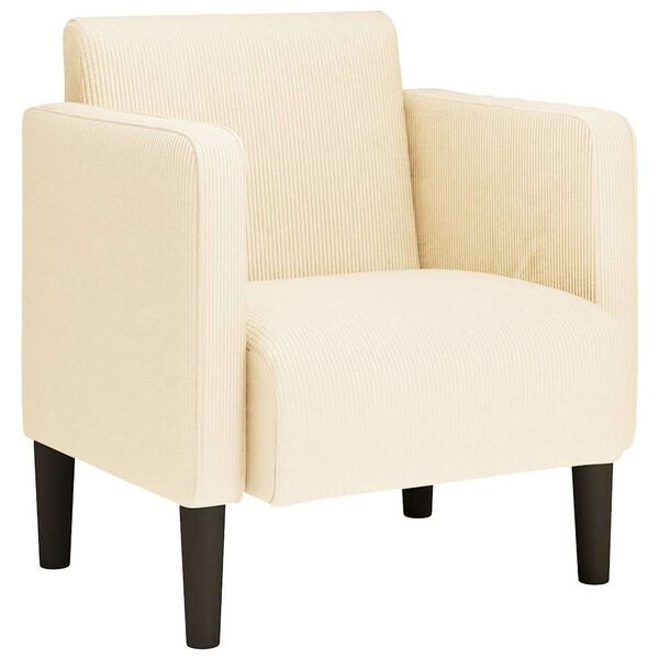 vidaXL S&oacute;fast&oacute;ll me&eth; Armhv&iacute;lum Rj&oacute;mahv&iacute;tur 54 cm corduroy D&uacute;kur