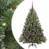 vidaXL Gervi j&oacute;latr&eacute; me&eth; 150 LED me&eth; standi Gr&aelig;nn 150 cm PE og PVC
