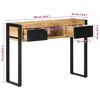 vidaXL Console Bor&eth; 100x35x75 cm Solid Groft Wood Mango