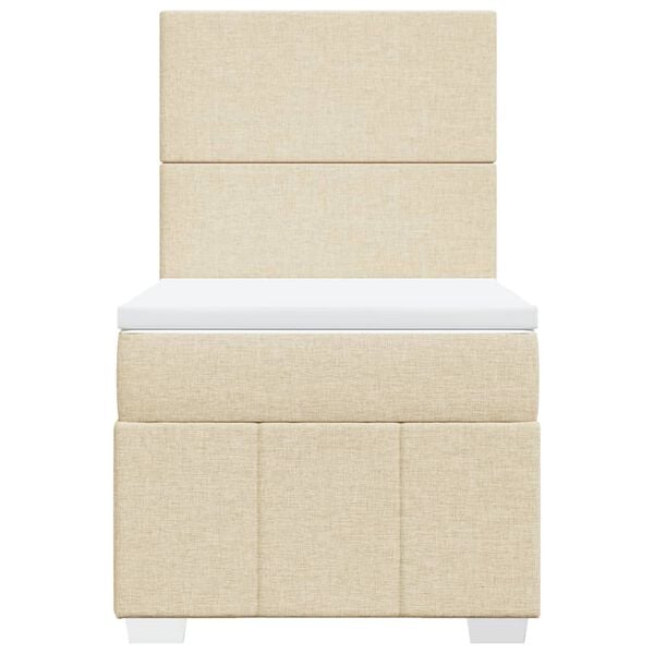 vidaXL H&oacute;lfa&eth; Springr&uacute;m me&eth; D&yacute;nu Rj&oacute;ma 80x200 cm Tauefni