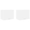 vidaXL Vegghengdur sk&aacute;pur 2 pcs Hv&iacute;tt 50 x 31 x 40 cm Samsettur vi&eth;ur