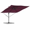 vidaXL Roma Parasol Rauður 286 x 285 x 265 cm Pólýester og Aluminium