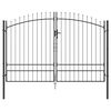 vidaXL Tv&ouml;faldur hur&eth; me&eth; l&aacute;s Woerden Gr&aacute;r 299,5 x 249,5 cm St&aacute;l