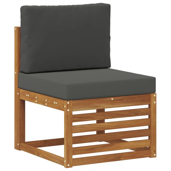 vidaXL Sofav&ouml;ruuppsettning me&eth; p&uacute;&eth;i 7 pcs N&aacute;tt&uacute;rulegt og Antrac&iacute;t