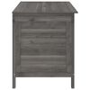 vidaXL Gar&eth;geymslubox Reykgr&aacute;r 99x49,5x58,5 cm Gegnheill &THORN;inur