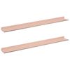 vidaXL Flj&oacute;tandi skrifbor&eth; 2 pcs Bleikur 80 x 9 x 2,5 cm St&aacute;l