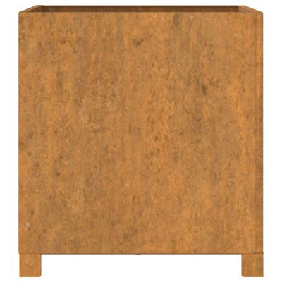 vidaXL Gróðursetningu með fótum Rusty 49x47x50 cm Corten Stál