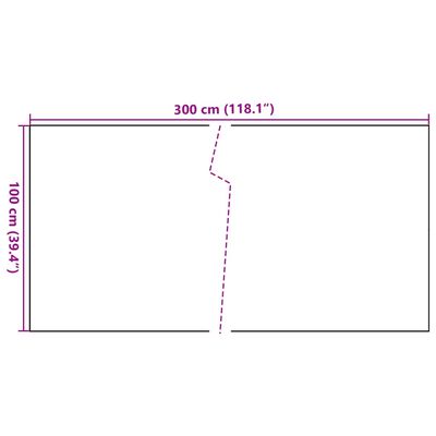 vidaXL Svalaskilrúm Reykgrátt 300x100 cm Pólýrattan