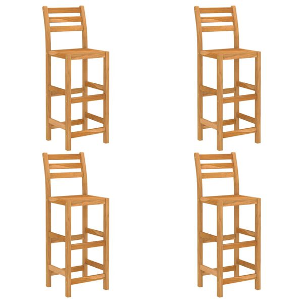 vidaXL 5 Parta Útibarsett Gegnheill Akasíuviður