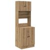 vidaXL Eldh&uacute;s hli&eth;arbor&eth; me&eth; hillu 2 pcs Artisan Eik 60 x 50 x 180 cm