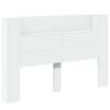vidaXL H&ouml;fu&eth;pallur skap me&eth; LED me&eth; hillu Hv&iacute;t 160 x 16,5 x 103,5 cm