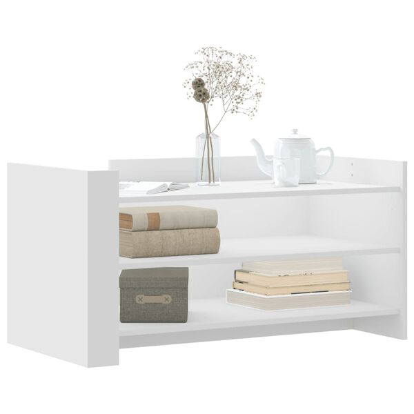 vidaXL S&oacute;fabor&eth; Hv&iacute;tur 100x50x50 cm Samsettur Vi&eth;ur