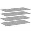 vidaXL B&oacute;kahillur 4 stk. Steypugr&aacute;ar 100x50x1,5 cm Sp&oacute;naplata
