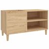 vidaXL Pl&ouml;tusk&aacute;pur Sonoma Eik 84,5x38x48 cm Samsettur Vi&eth;ur