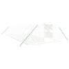 vidaXL Gr&oacute;&eth;urh&uacute;s me&eth; St&aacute;lgrind Hv&iacute;tt 48 m&sup2; 12x4x2 m