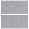 vidaXL Stigaplata R&eacute;tthyrningur 2 pcs Silfur 50 x 25 cm &Aacute;l