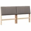vidaXL B&oacute;lstru&eth; r&uacute;mgafl M&oacute;gr&aacute;r 200 cm Solid furuhikk