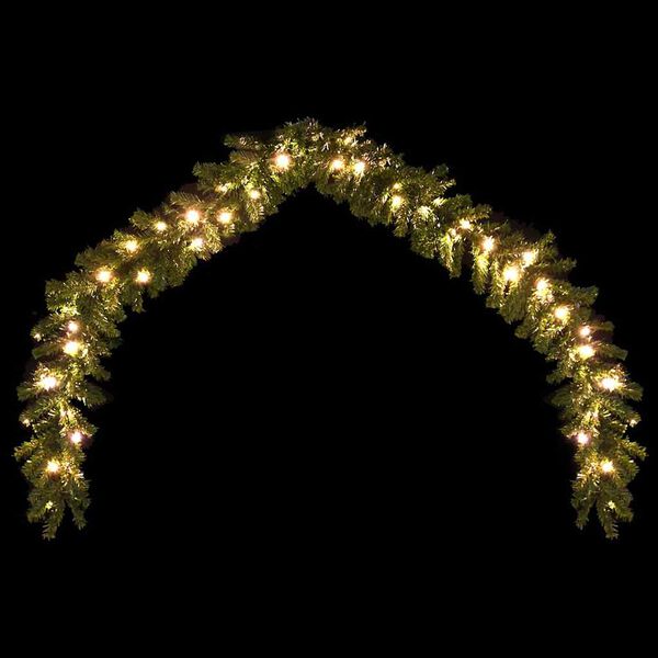 242424 Christmas Garland with LED Lights 10 m