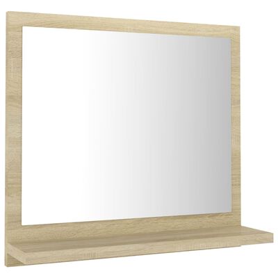 804556 vidaXL Bathroom Mirror Sonoma Oak 40x10,5x37 cm Chipboard
