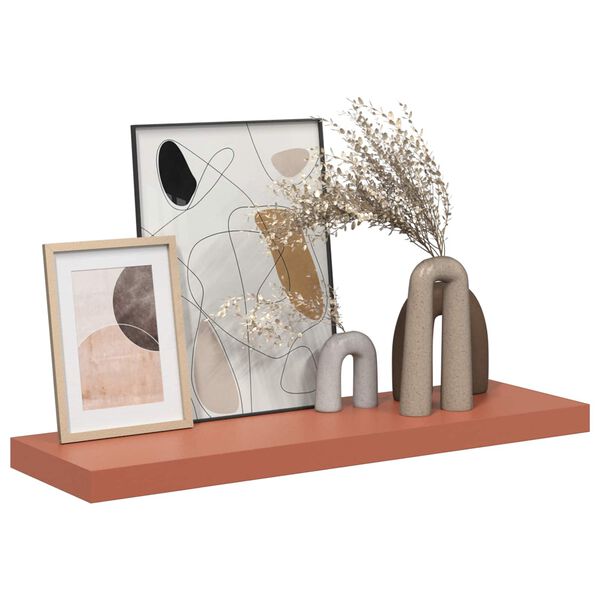 vidaXL Vegghylla 4 pcs Rau&eth;ur 90 x 23,5 x 4 cm Samsettur vi&eth;ur