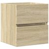 vidaXL Sink Cabinet Sonoma Eikarlitur 41x38,5x45 cm Samsettur Vi&eth;ur