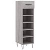 vidaXL Sk&oacute;sk&aacute;pur Gr&aacute;r Sonoma 30x35x105 cm Samsettur Vi&eth;ur
