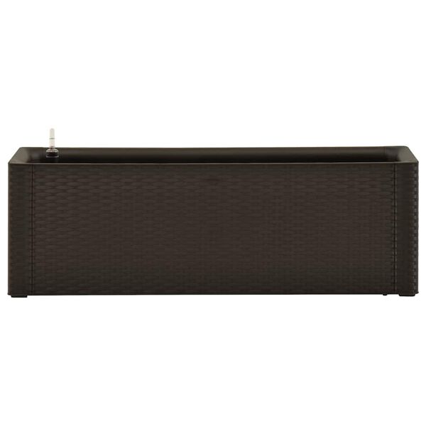 vidaXL Hátt Beð með Sjálfvirkri Vökvun Mokka 100x43x33cm