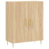 vidaXL Skenkur Sonoma 69,5x34x90 cm Samsettur Vi&eth;ur