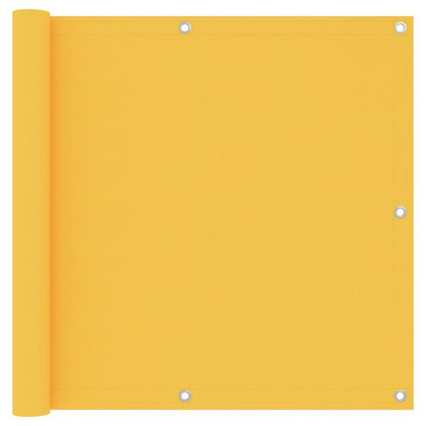 vidaXL Svalaskilr&uacute;m Gult 90x400 cm Oxfordefni