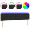 vidaXL LED H&ouml;f&eth;agafl 180x5x78/88 cm Svart Le&eth;url&iacute;ki