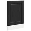 vidaXL Eldh&uacute;s sk&aacute;pur Svartur Eik 45 x 1,5 x 67 cm Samsettur vi&eth;ur