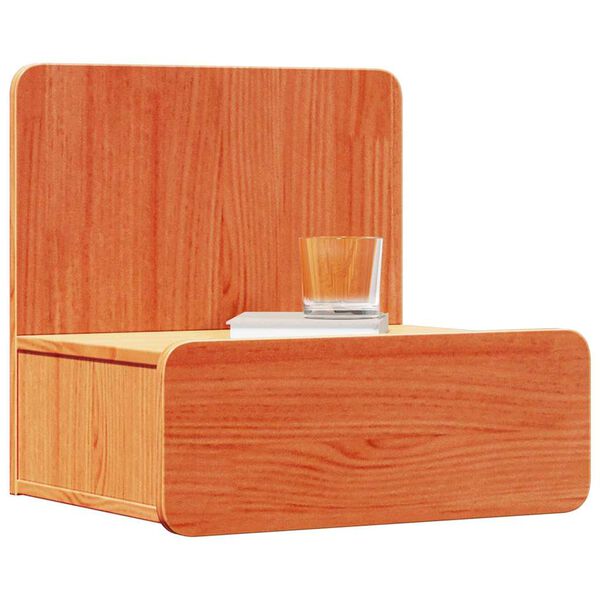 vidaXL N&aacute;ttbor&eth; 2 pcs Vaxbr&uacute;nn 44 x 32,5 x 40 cm Gegnheil fura