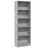 vidaXL B&oacute;kask&aacute;pur Steypugr&aacute;r 60x24x176 cm Samsettur Vi&eth;ur