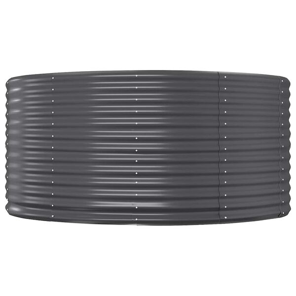 vidaXL upph&aelig;kka&eth; gar&eth;be&eth; antras&iacute;t 212x140x68 cm galvaniseru&eth;u st&aacute;li