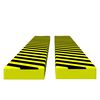 vidaXL Hornhl&iacute;far 2 stk Gulur og Svartur 6x2x101,5 cm PU