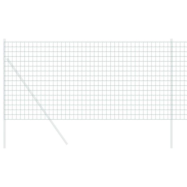 vidaXL Evrópsk girðing Grænn 0.6 x 25 m PVC-húðaður járn