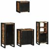 vidaXL Ba&eth;herbergismublasett me&eth; sk&uacute;ffu 4 pcs Solid endurheimt tr&eacute;