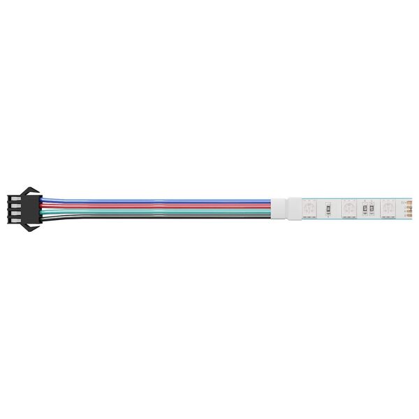 vidaXL LED strimill 4 pcs Svart og fj&ouml;lbreytt litir 150 cm