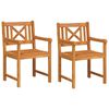 vidaXL &Uacute;tibekkur 2 pcs N&aacute;tt&uacute;rulegur 56 x 55,5 x 90 cm Hrein akas&iacute;utr&eacute;