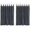 vidaXL Myrkratj&ouml;ld 2 pcs Lj&oacute;sgr&aacute;r 140 x 140 cm Flauel