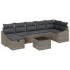 vidaXL S&oacute;fasett me&eth; p&uacute;&eth;i 8 pcs p&oacute;l&yacute;rattan
