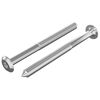 vidaXL H&uacute;sgagnaskr&uacute;fur 2 pcs Silfur M6 x 70 mm St&aacute;l