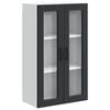 vidaXL Eldh&uacute;s sk&aacute;pur me&eth; hur&eth; Svartur 60 x 31 x 100 cm Samsettur vi&eth;ur