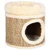 vidaXL Kattatr&eacute; me&eth; L&uacute;xusp&uacute;&eth;a 33 cm Sj&aacute;vargr&ouml;s