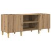 vidaXL Pl&ouml;tusk&aacute;pur Artisan Eik 121 x 38 x 48 cm Samsettur vi&eth;ur